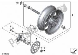 Forged wheel, rear