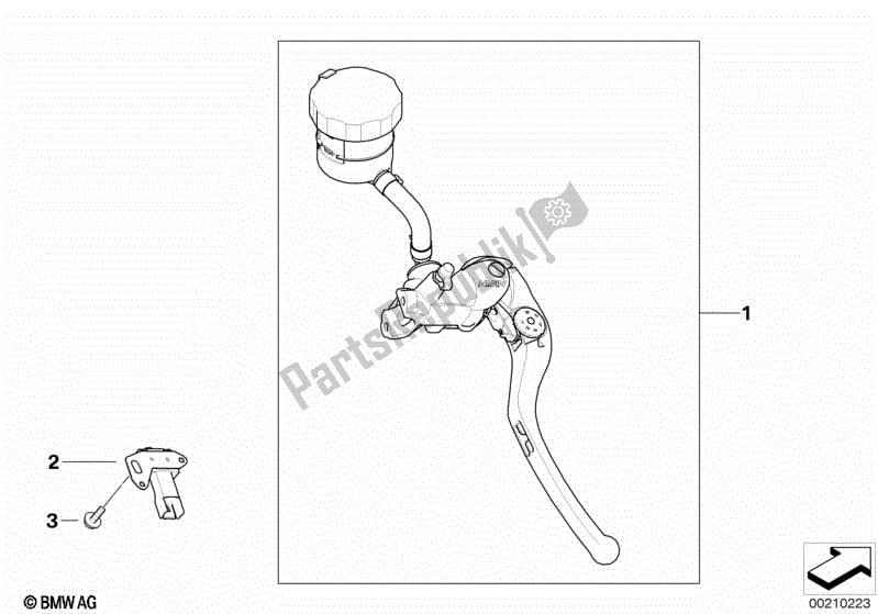 Toutes les pièces pour le Levier De Frein à Main du BMW HP4 K 42 40 2012 - 2014