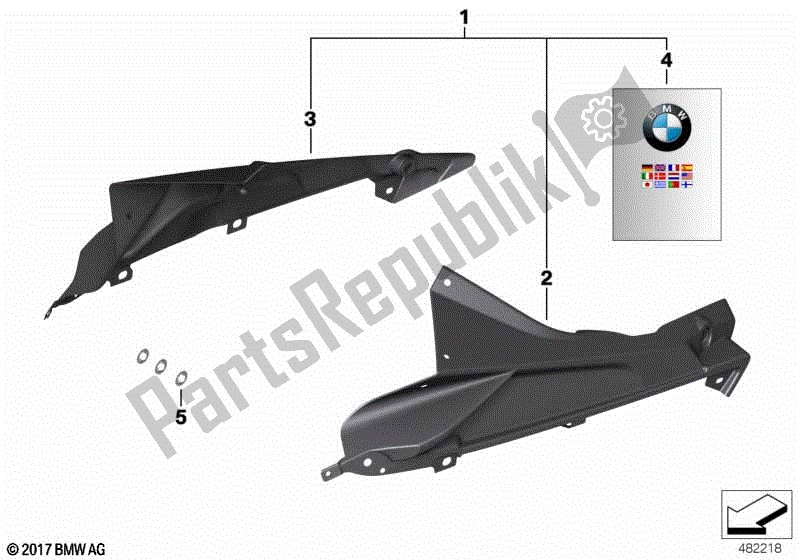 Toutes les pièces pour le Supports De Plaque En Fibre De Carbone Hp du BMW HP4 K 42 40 2012 - 2014