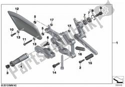 HP footpeg assembly, right