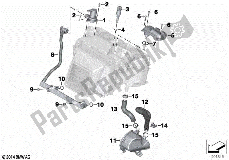 Toutes les pièces pour le Système De Contrôle De Ralenti / Système Pcv du BMW HP4 K 42 40 2012 - 2014
