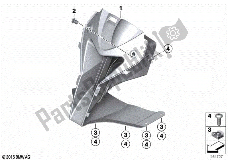 Alle onderdelen voor de Inductiesysteem van de BMW HP4 K 42 40 2012 - 2014