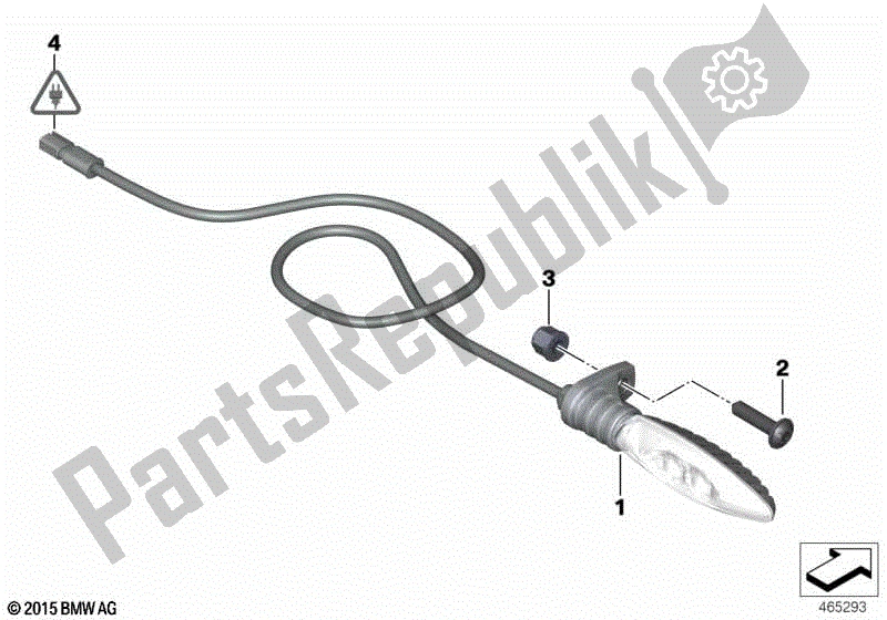 Toutes les pièces pour le Clignotants à Led, Arrière du BMW HP4 K 42 40 2012 - 2014