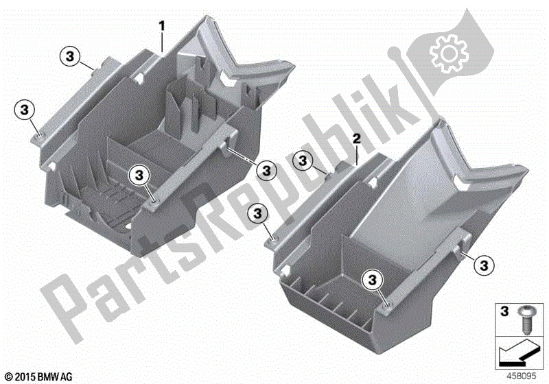 Toutes les pièces pour le Partie Support Arrière du BMW HP4 K 42 40 2012 - 2014