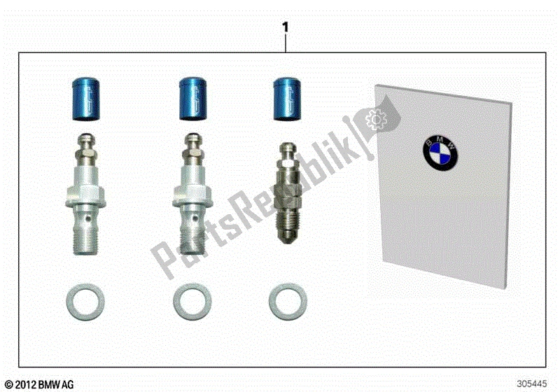 Alle onderdelen voor de Satz Hp Race Remontluchtingsklep van de BMW HP4 K 42 40 2012 - 2014