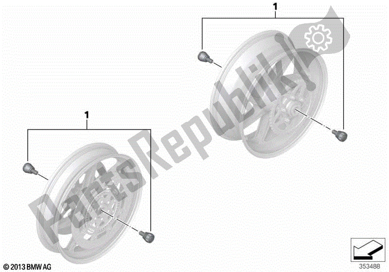 Toutes les pièces pour le Jeu De Protecteurs D'essieu du BMW HP4 K 42 40 2012 - 2014