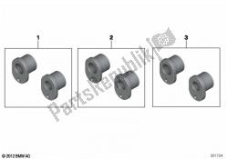 Set of bushings for swingarm pivot