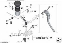 Single parts, parking brake fitting