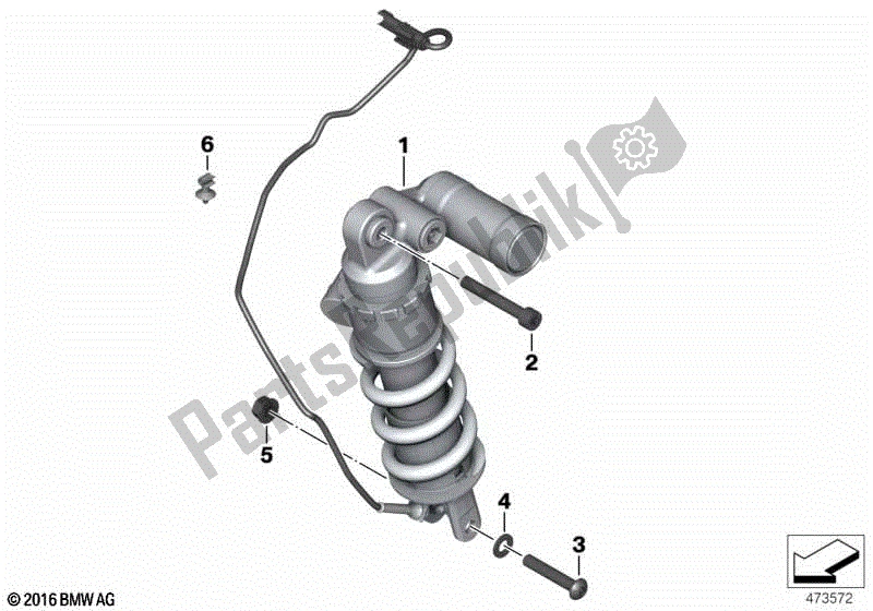 Toutes les pièces pour le Jambe De Force, Arrière du BMW HP4 K 42 40 2012 - 2014