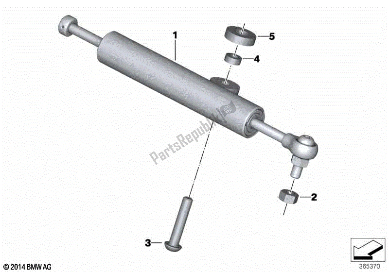 Toutes les pièces pour le Amortisseur De Direction, Réglable du BMW HP4 K 42 40 2012 - 2014