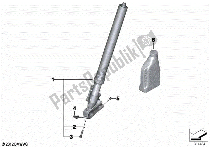 Toutes les pièces pour le Télescope-fourche du BMW HP4 K 42 40 2012 - 2014