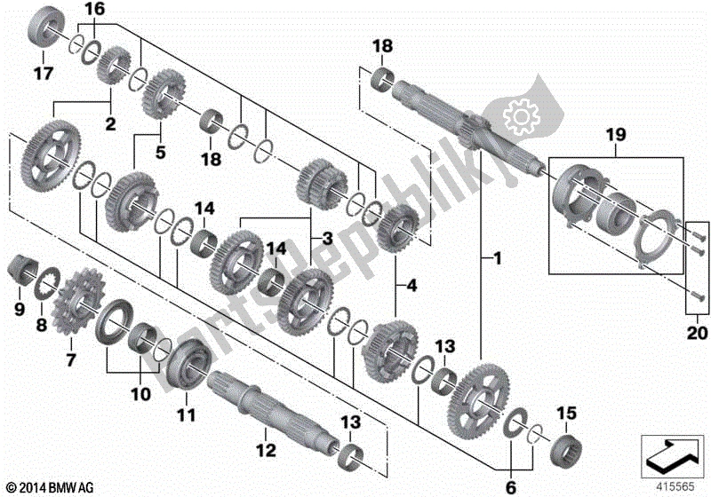 Toutes les pièces pour le Arbres De Transmission du BMW HP4 K 42 40 2012 - 2014