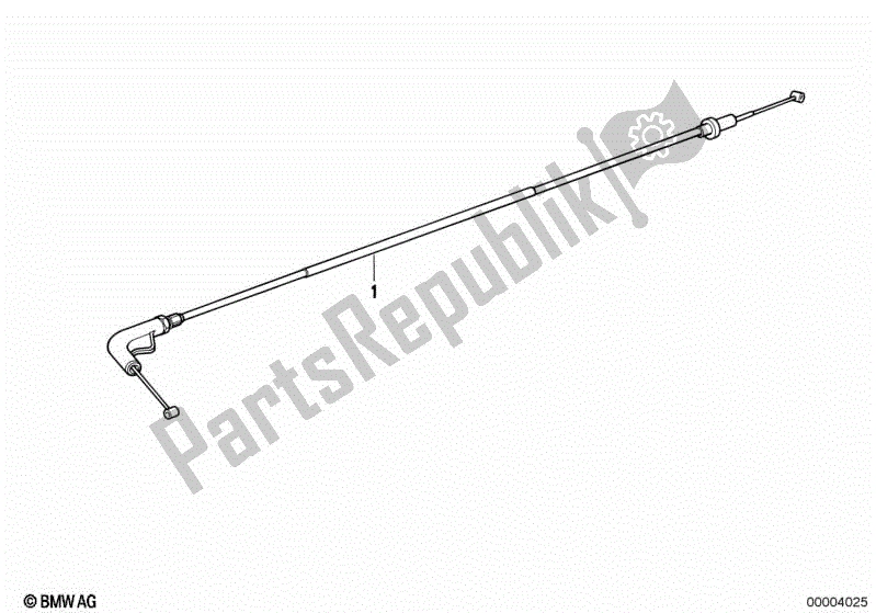 Toutes les pièces pour le Câble Bowden Accélérateur du BMW K1  89V1 1000 1989 - 1992