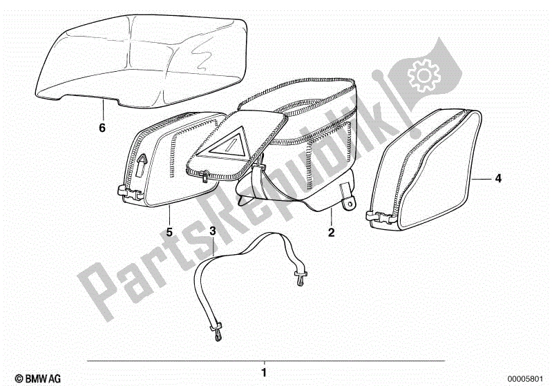 Toutes les pièces pour le Sac du BMW K1  89V1 1000 1989 - 1992