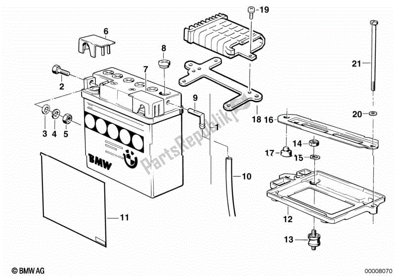 Toutes les pièces pour le Batterie du BMW K1  89V1 1000 1989 - 1992