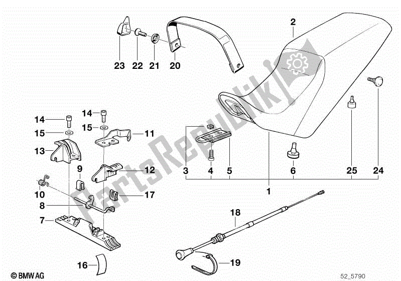 Toutes les pièces pour le Banquette du BMW K1  89V1 1000 1989 - 1992