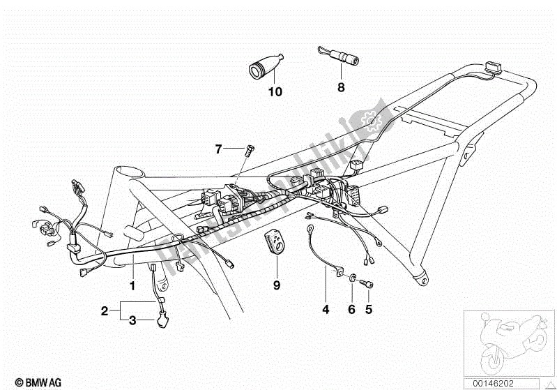 Toutes les pièces pour le Faisceau De Câblage Du Châssis du BMW K1  89V1 1000 1989 - 1992