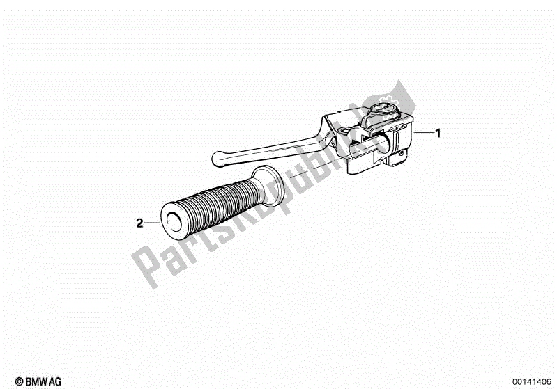 Todas las partes para Unidad De Manija Izquierda Completa de BMW K1  89V1 1000 1989 - 1992