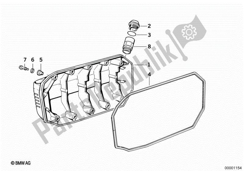 Toutes les pièces pour le Couvercle De Carter De Vilebrequin du BMW K1  89V1 1000 1989 - 1992