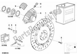 Disk brake, rear