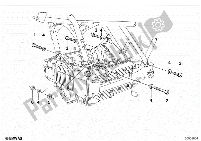 Toutes les pièces pour le Suspension Moteur du BMW K1  89V1 1000 1989 - 1992