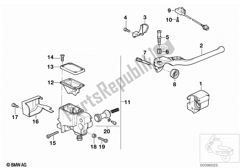 Toutes les pièces pour le Poignée Droite / Pièces Détachées du BMW K1  89V1 1000 1989 - 1992