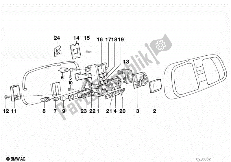 Toutes les pièces pour le Instruments Combinant Des Composants Uniques du BMW K1  89V1 1000 1989 - 1992