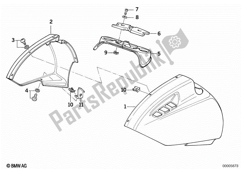 Toutes les pièces pour le Garde-boue Avant du BMW K1  89V1 1000 1989 - 1992