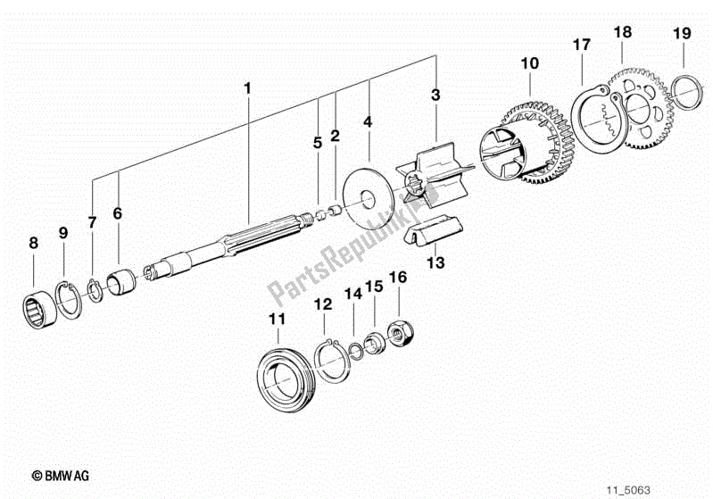 Toutes les pièces pour le L'arbre De Sortie du BMW K1  89V1 1000 1989 - 1992