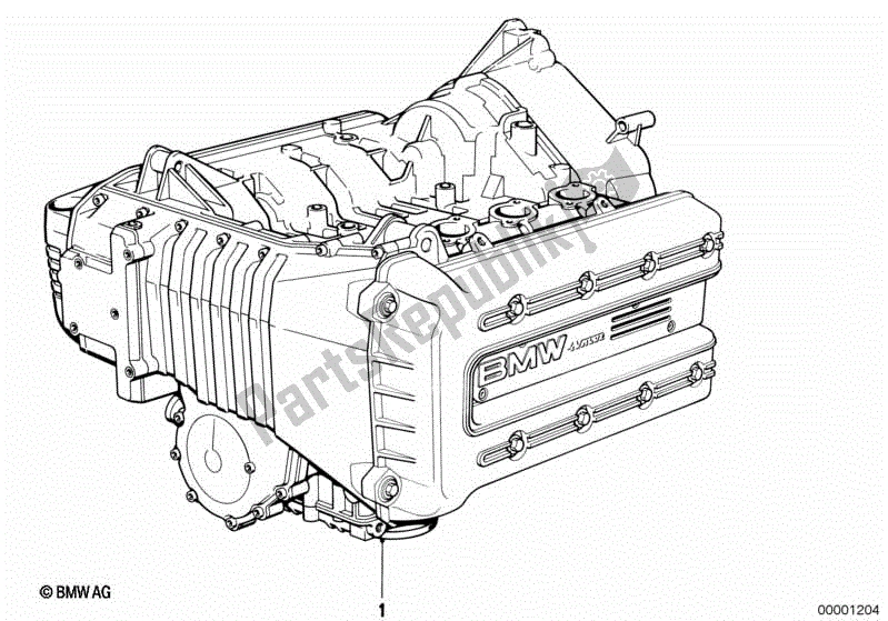 Toutes les pièces pour le Moteur Court du BMW K1  89V1 1000 1989 - 1992