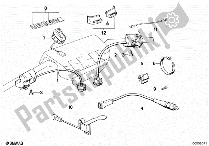 Toutes les pièces pour le Commutateur du BMW K1  89V1 1000 1989 - 1992