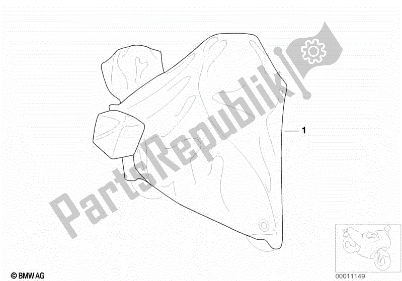 Toutes les pièces pour le Bâche du BMW K1  89V1 1000 1989 - 1992