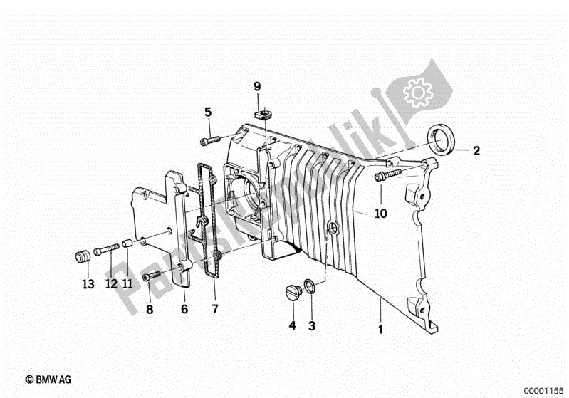 Toutes les pièces pour le Couvercle Du Boîtier De Distribution du BMW K1  89V1 1000 1989 - 1992