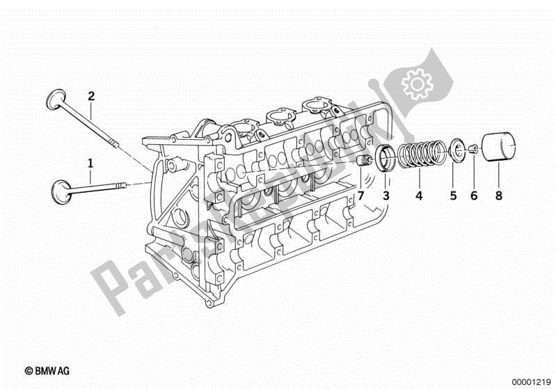 Toutes les pièces pour le Pignon De Distribution - Soupape D'admission / Soupape D'échappement du BMW K1  89V1 1000 1989 - 1992