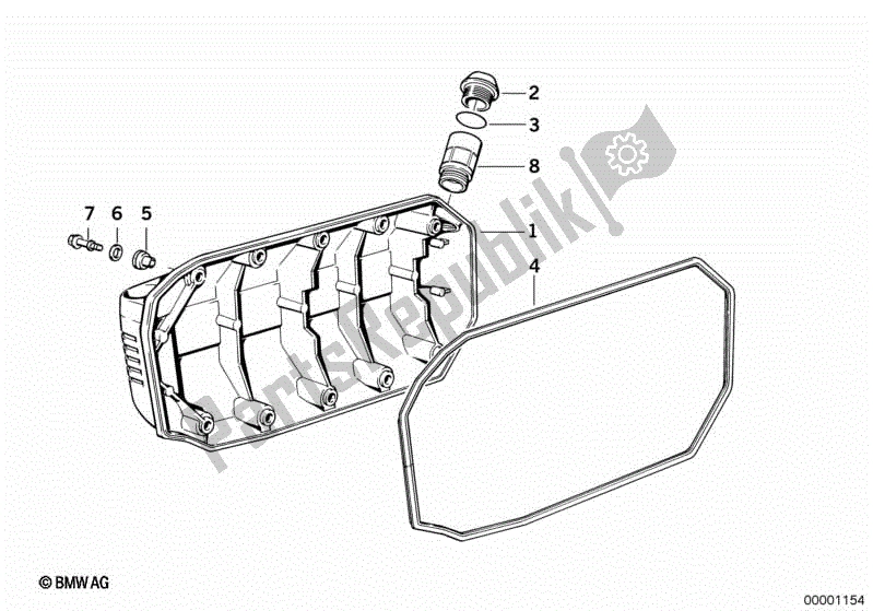 Todas las partes para Tapa Del Cárter de BMW K 100  589 1000 1984 - 1996