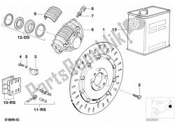 Disk brake, rear