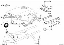 réservoir de carburant / pièces de fixation