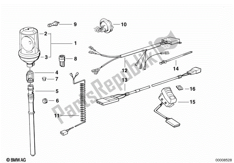 Todas las partes para Luz Prioritaria Del Vehículo de BMW K 100  589 1000 1984 - 1996