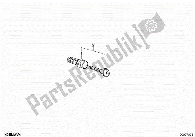 Todas las partes para Juego De Cerraduras De Maleta de BMW K 100  589 1000 1984 - 1996