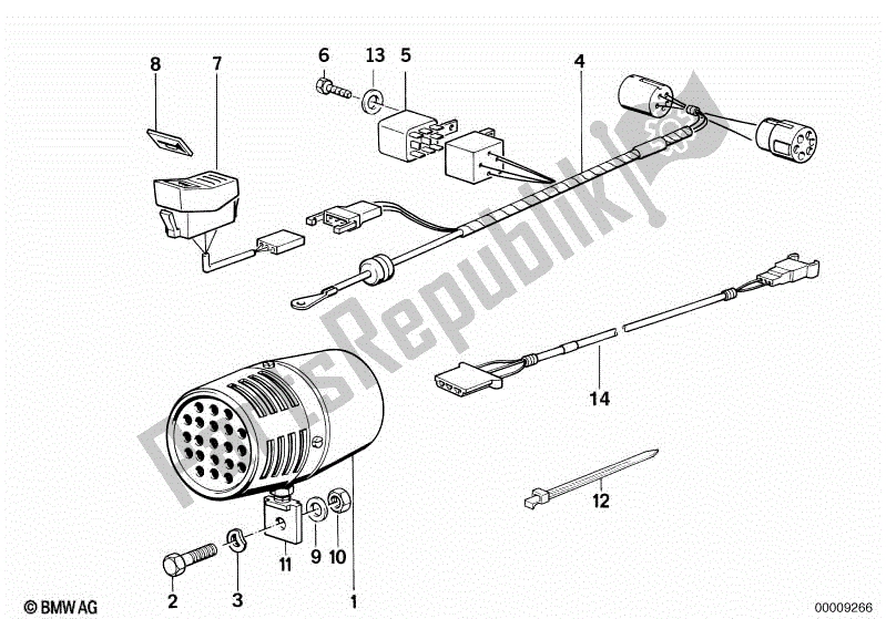 Todas las partes para Sirena de BMW K 100  589 1000 1984 - 1996