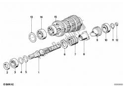 5 speed transmission-drive shaft