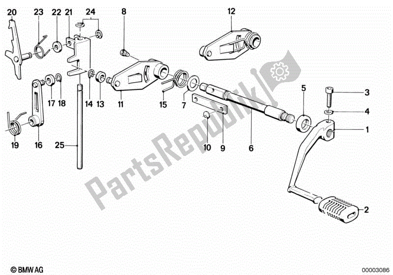 Todas las partes para Piezas De Cambio De Transmisión De 5 Velocidades de BMW K 100 LT  589 1000 1986 - 1991