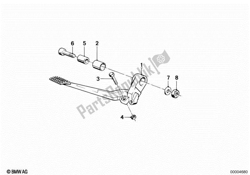 Todas las partes para Pedal De Freno de BMW K 100 LT  589 1000 1986 - 1991