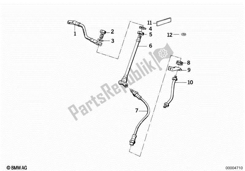 Todas las partes para Tubo De Freno, Delantero de BMW K 100 LT  589 1000 1986 - 1991