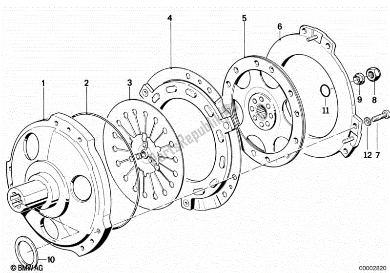 Todas las partes para Embrague de BMW K 100 LT  589 1000 1986 - 1991