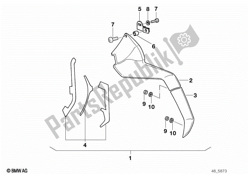 Todas las partes para Kit De Modificación De Spoiler De Confort de BMW K 100 LT  589 1000 1986 - 1991