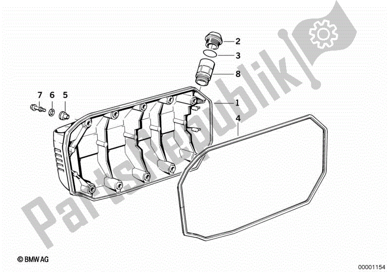 Todas las partes para Tapa Del Cárter de BMW K 100 LT  589 1000 1986 - 1991