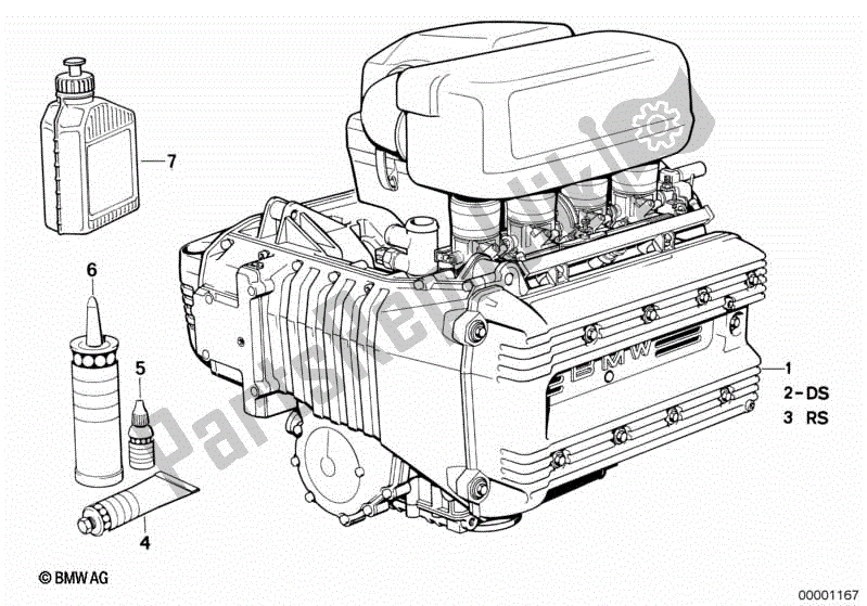 Todas las partes para Motor de BMW K 100 LT  589 1000 1986 - 1991