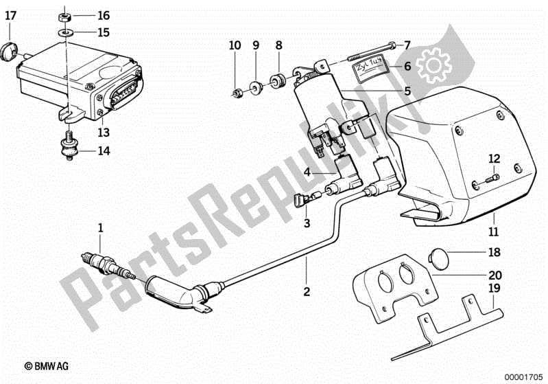 Todas las partes para Sistema De Encendido de BMW K 100 LT  589 1000 1986 - 1991