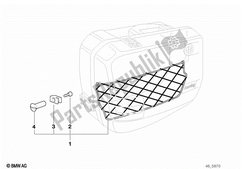 Todas las partes para Red De Equipaje de BMW K 100 LT  589 1000 1986 - 1991